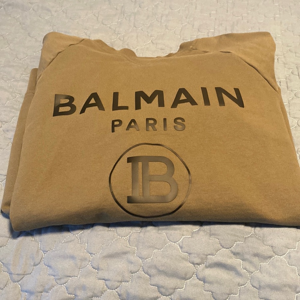 Balmain green sweatshirt XXL only worn once non smoker